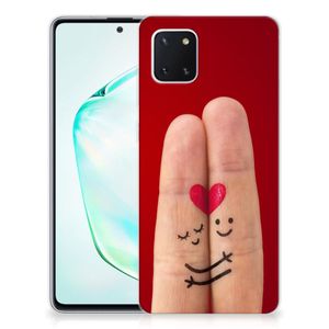 Samsung Galaxy Note 10 Lite Silicone Back Cover Liefde - Origineel Romantisch Cadeau