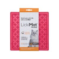 LickiMat Buddy Kat - Roze - 20 x 20 cm - thumbnail