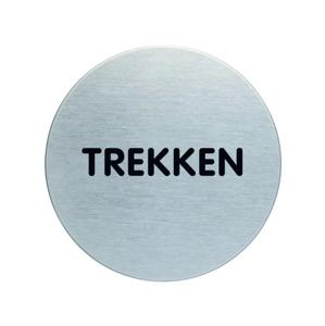 Novioproducts Pictogram zelfklevend rond trekken RVS