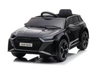 Audi RS6, 12-volt elektrische kinderauto met rubberen banden, leren zitje en meer!