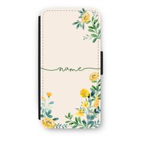 Gele bloemen: iPhone 8 Flip Hoesje