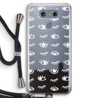 Eye pattern #3: LG G6 Transparant Hoesje met koord