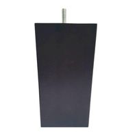 Donker bruine vierkanten houten meubelpoot 16 cm (M8) - thumbnail