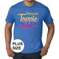 Grote maten Helemaal Toppie t-shirt blauw heren