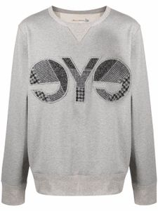 Junya Watanabe MAN sweat à design patchwork - Gris