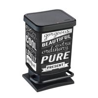 Rotho paso pedaalemmer hipster 20l zwart