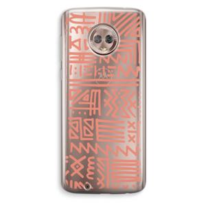 Marrakech Pink: Motorola Moto G6 Transparant Hoesje