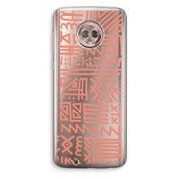 Marrakech Pink: Motorola Moto G6 Transparant Hoesje - thumbnail