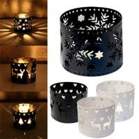2 PC'S kerst holle ijzeren kandelaar creatieve vakantiesfeer decoraties ambachten ornamenten willekeurige stijl levering