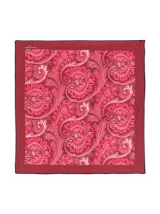 Kiton foulard en soie à motif cachemire - Rouge