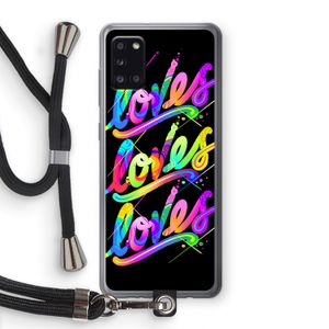 Loves: Samsung Galaxy A31 Transparant Hoesje met koord