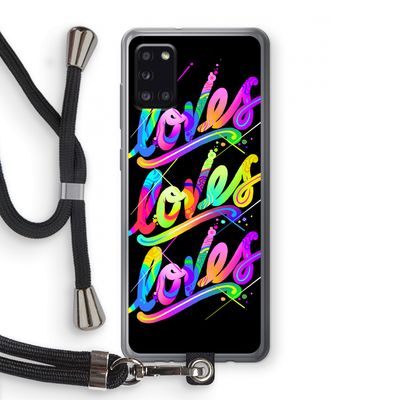 Loves: Samsung Galaxy A31 Transparant Hoesje met koord
