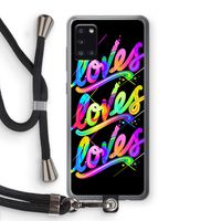 Loves: Samsung Galaxy A31 Transparant Hoesje met koord