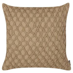 Beliani - COLLOMIA - Sierkussen - Beige - 45 x 45 cm - Katoen