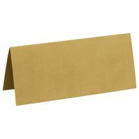 Naamkaartjes/plaatskaartjes - Bruiloft - mat goud - 10x stuks - 7 x 3 cm - thumbnail