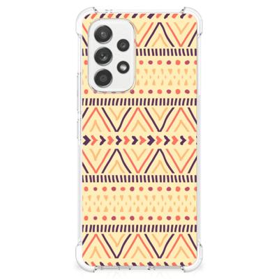Samsung Galaxy A53 5G Doorzichtige Silicone Hoesje Aztec Yellow Samsung Galaxy A53 5G Doorzichtige Silicone Hoesje Aztec Yellow
