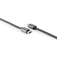 Nedis High Speed ??HDMI-Kabel met Ethernet | ARC | 1 m | Katoen | 1 stuks - CVTB34000GY10 CVTB34000GY10 - thumbnail