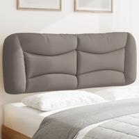 Hoofdbordkussen 140 cm stof taupe