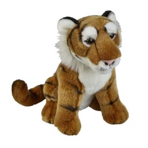 Bruine tijger knuffel 28 cm knuffeldieren   -
