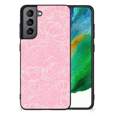 Samsung Galaxy S21FE Bloemen Hoesje White Flowers