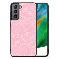 Samsung Galaxy S21FE Bloemen Hoesje White Flowers