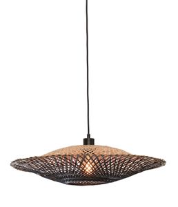 GOOD&MOJO Hanglamp 'Kalimantan' Bamboe, 60cm, kleur Zwart/Naturel