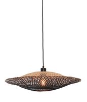 GOOD&MOJO Hanglamp 'Kalimantan' Bamboe, 60cm, kleur Zwart/Naturel GOOD&MOJO Hanglamp 'Kalimantan' Bamboe, 60cm, kleur Zwart/Naturel