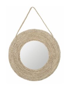 MUST Living Spiegel Riva Zeegras, 51cm - Naturel - Rond