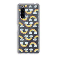 Regenboog: Sony Xperia 5 Transparant Hoesje