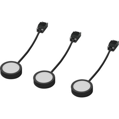LEDVANCE Undercabinet Spot Puck 65mm 3 x 3W 830 Black LED-onderbouwlamp 3.00 W Warmwit Zwart
