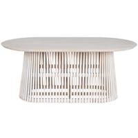 Eettafel Home ESPRIT Wit Mindi hout 180 x 100 x 75 cm