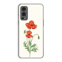 Red poppy: OnePlus Nord 2 5G Transparant Hoesje