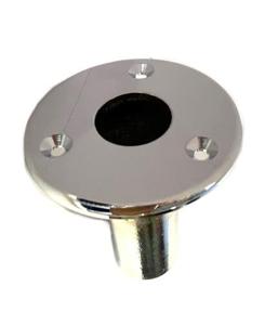 White Label Vlaggenstokhouder 25mm Inbouw Rond Recht Default