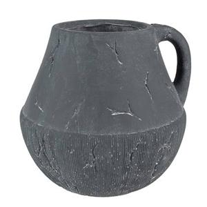 Clayre & Eef Bloempot 23x23x21 cm Grijs Steen Woondecoratie