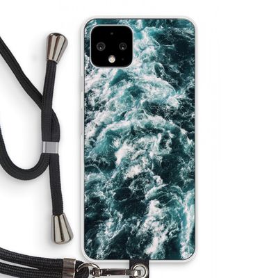 Zee golf: Pixel 4 Transparant Hoesje met koord
