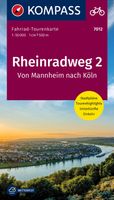 Fietskaart 7012 Rheinradweg 2 | Kompass