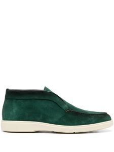 Santoni bottines en daim - Vert