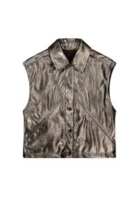 Like Flo zomer gilet meisjes teens - antraciet grijs - metallic - Doris