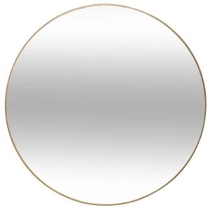 Atmosphera Spiegel/wandspiegel - rond - Dia 38 cm - metaal/glas - saliegroen