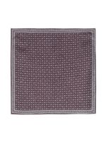 Brunello Cucinelli carré de poche réversible à pois - Violet