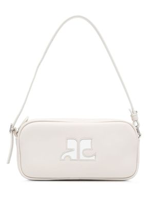 Courrèges sac porté épaule Réédition en cuir - Gris