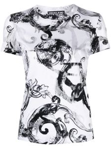 Versace Jeans Couture Watercolour Barocco cotton T-shirt - Blanc