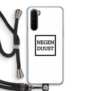 Negenduust vierkant: OnePlus Nord Transparant Hoesje met koord