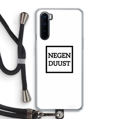 Negenduust vierkant: OnePlus Nord Transparant Hoesje met koord
