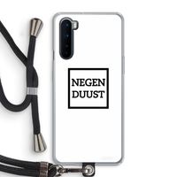 Negenduust vierkant: OnePlus Nord Transparant Hoesje met koord