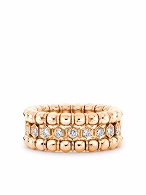 Pragnell bague Bohemia en or rose 18ct ornée de diamants