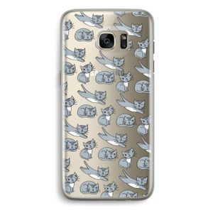 Poezen: Samsung Galaxy S7 Edge Transparant Hoesje