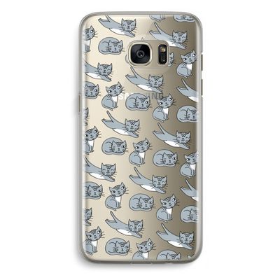 Poezen: Samsung Galaxy S7 Edge Transparant Hoesje