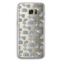 Poezen: Samsung Galaxy S7 Edge Transparant Hoesje