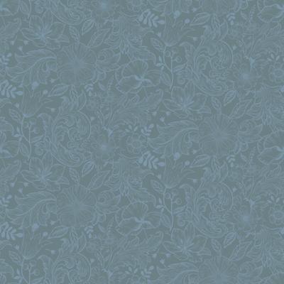 Dutch Wallcoverings Angas - Wilma Blue - Blauw
